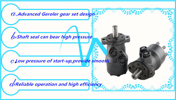 Low Noise Bmr Omr 80 Hydraulic Motor Apply In Plastic Injection Machinery