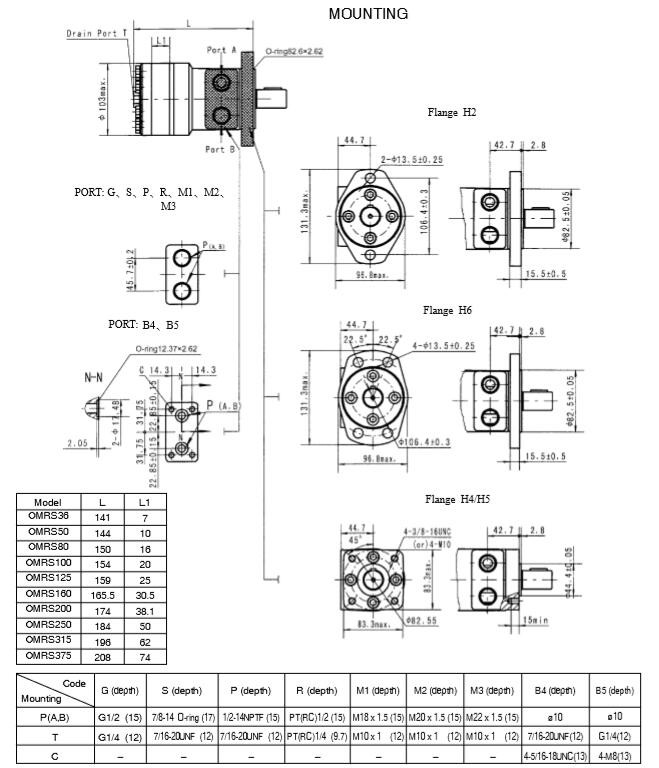 Spool Valve Char lynn Hydraulic Drive Motor 103-1035-012 Harvesters 15GPM Flow Rate